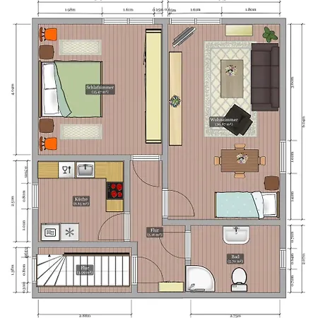 Apartamento Ferienwohnung Harder *